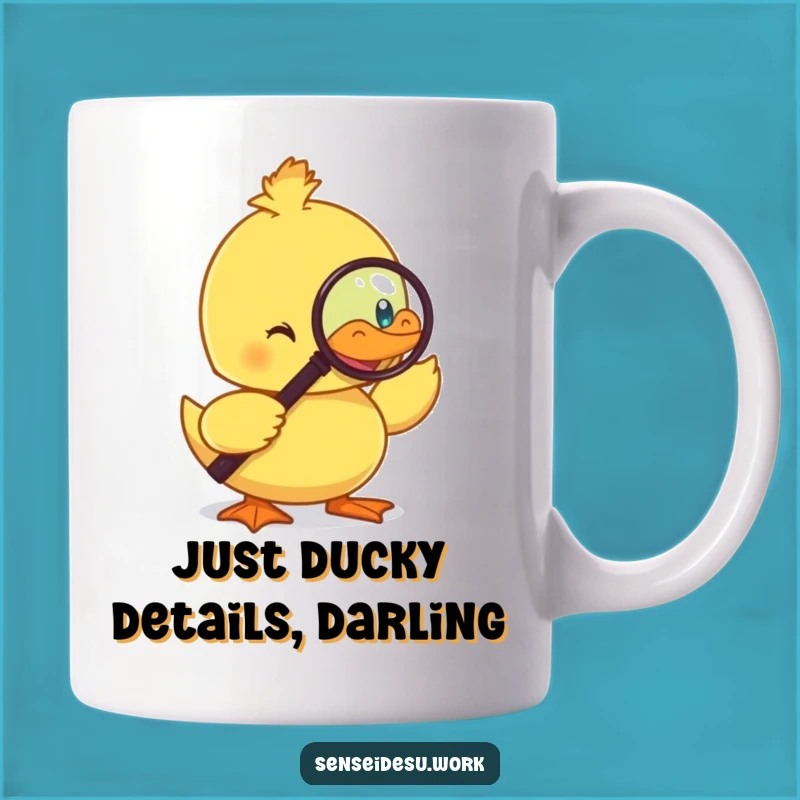 Funny Duckling Monocle Magnifying Glass Mug: A Perfectly Detailed and Humorous Gift