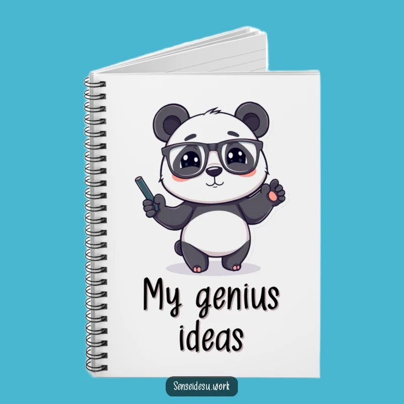 Funny Panda Professor Notebook: Smart Journal for Notes & Humorous Gift